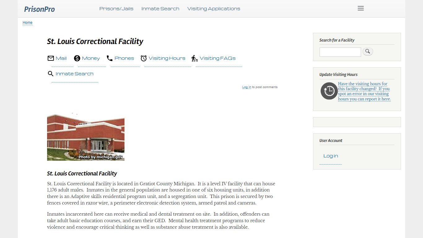 St. Louis Correctional Facility - PrisonPro